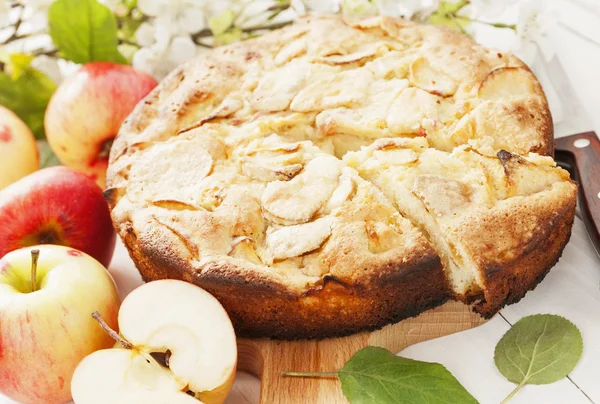 Plăcintă de mere de casă — Fotografie, imagine de stoc
