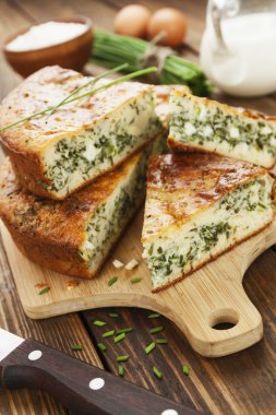 Pasta taze soğan ile 