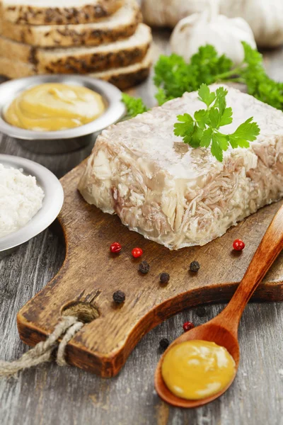 Hausgemachtes Gelee-Fleisch — Stockfoto