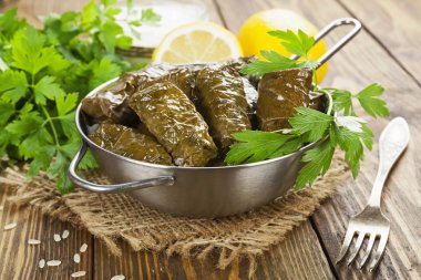 Dolma in the stewpot clipart