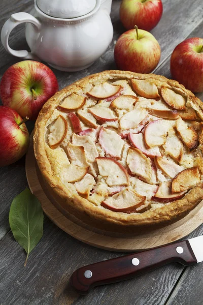 Plăcintă cu mere. charlotte — Fotografie, imagine de stoc