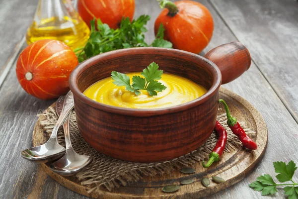 Sopa de calabaza — Foto de Stock