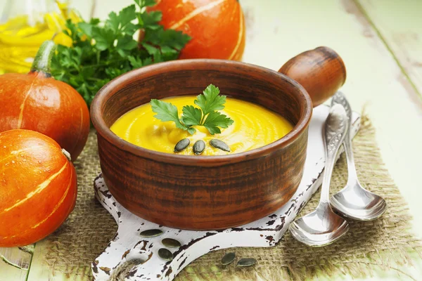 Sopa de calabaza — Foto de Stock