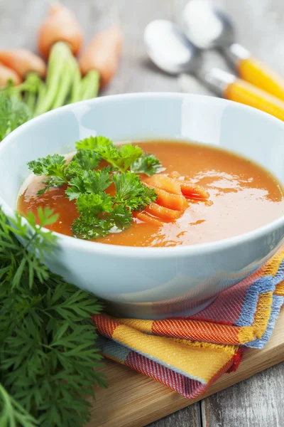 Mrkvová polévka — Stock fotografie