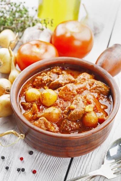 Carne de res griega stifado — Foto de Stock