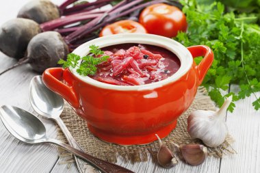 borsh. Rus geleneksel çanak