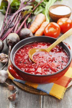 borsh. Rus geleneksel çanak