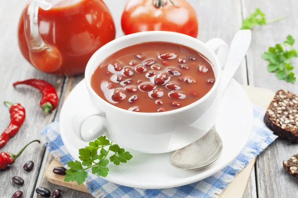 Суп з квасолі — стокове фото