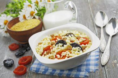 Darı lapa Kuru Kayısı ve kuru erik 