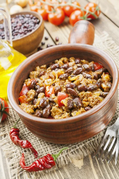 Chili com carne — Fotografia de Stock