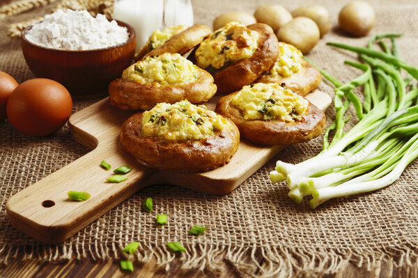 Shangi- patties with potatoes and green onion