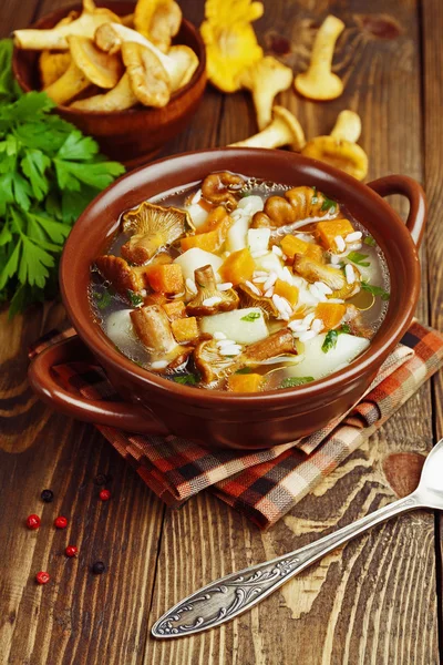 Sopa de cogumelos — Fotografia de Stock