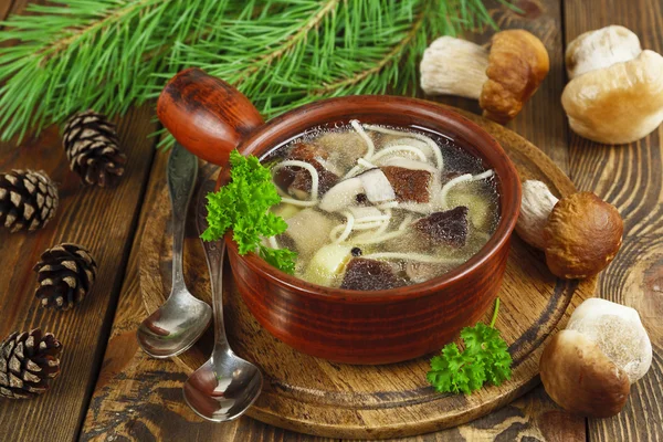 Sopa de cogumelos — Fotografia de Stock