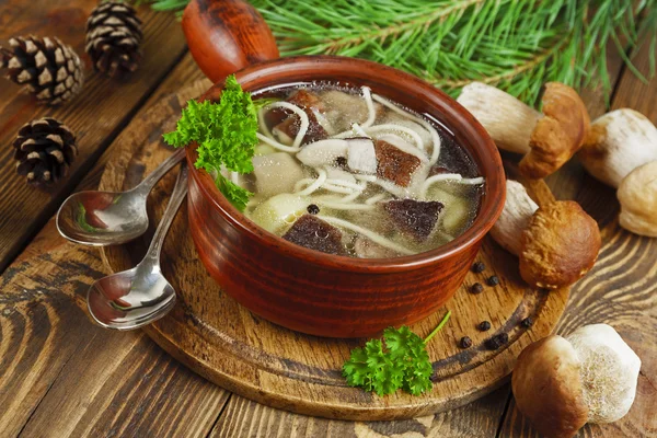 Mushroom soup — Stock Photo, Image