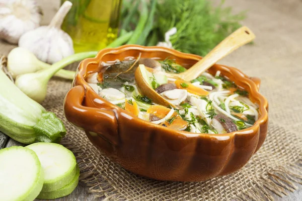 Sopa de cogumelos — Fotografia de Stock