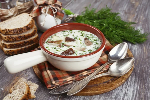 Sopa de cogumelos — Fotografia de Stock