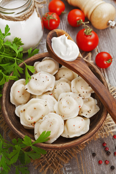 Пельмени с мясом
