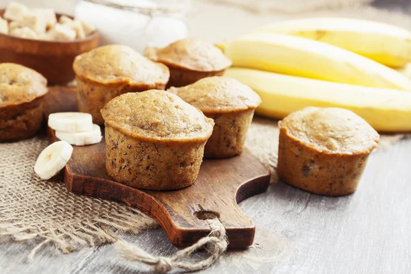 Banan muffins — Stockfoto