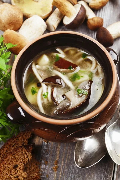 Sopa de cogumelos — Fotografia de Stock