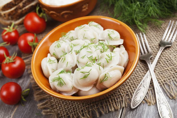 Dumplings with meat — Stock Photo, Image