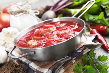 borsh. Rus geleneksel çanak