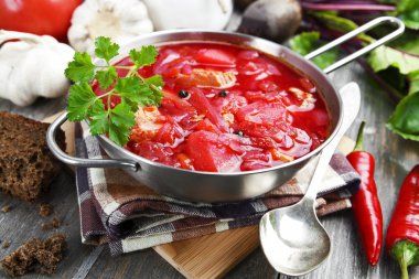 borsh. Rus geleneksel çanak