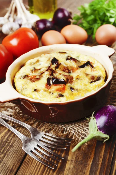 Omelet with vegetables — Stock Photo, Image