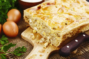 Puf böreği lahana ile pasta 