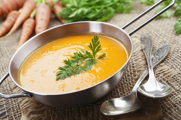 Моркви суп вегетаріанські — стокове фото