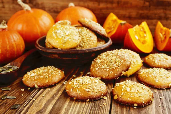 Homemade pumpkin cookies — Stock Photo, Image