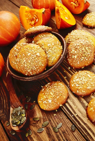 Homemade pumpkin cookies — Stock Photo, Image