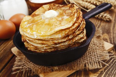 Ev yapımı pancakeson tablo