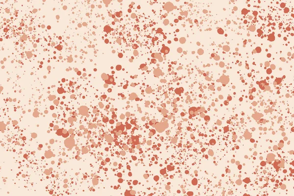 Tinta Redonda Aleatória Coral Brilhante Espirra Fundo Branco Textura Abstracta — Fotografia de Stock