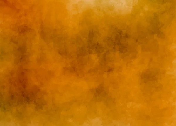 近代絵画の抽象 塗装紙 キャンバス 黄色とオレンジ色のトーンでテクスチャ背景 — ストック写真
