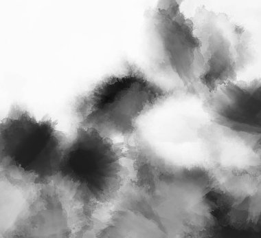 Soyut siyah beyaz resim. Desenli tek renkli gri arkaplan.