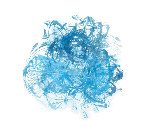 Αφηρημένο Μπλε Φόντο Ακουαρέλα Πολύχρωμη Υδατοδιαλυτή Υφή Χρώματος Πινέλο Που — Φωτογραφία Αρχείου