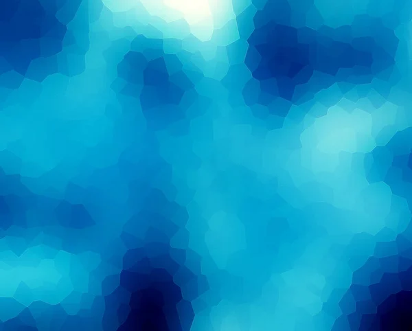 摘要马赛克瓷砖纹理 蓝色几何多边形细胞 网格模式 几何形状背景 — 图库照片