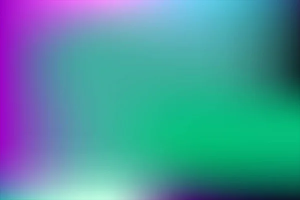 Abstraktní Modré Zelené Fialové Gradient Pozadí Barevná Tekutina Měkké Teal — Stockový vektor