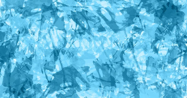 Abstrait Fond Bleu Aquarelle Texture Peinture Aquarelle Colorée Coups Pinceau — Photo