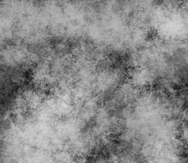 Soyut grunge arka planı siyah ve beyaz tonlarda kaplar. Tuval üzerinde tek renkli boya karışımı. Çağdaş resimleme