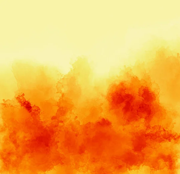 Modern Akvarell Rajz Háttér Árnyalatú Piros Narancs Sárga Színes Dinamikus — Stock Fotó
