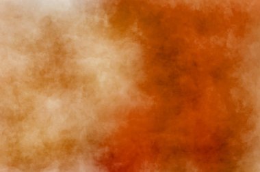 Turuncu ve sarı renklerde dijital boyalı yüzey. Kaotik boya tuvale sıçrar. Çağdaş zemin