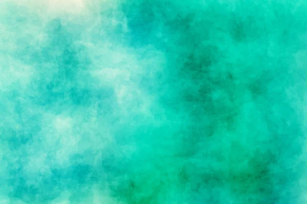近代絵画の抽象 乾燥ブラシ塗装紙 キャンバス 青と緑の色調でテクスチャされた背景 — ストック写真