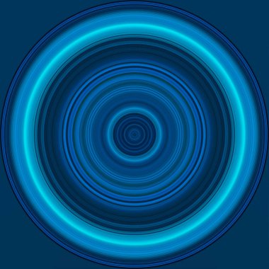 Renkli parlak daire, dairesel çizgiler, mavi tonlarda radyal çizgili doku. Yuvarlak desen. Soyut arkaplan