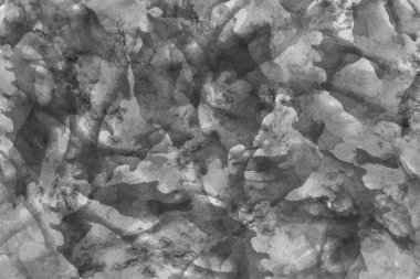 Soyut siyah beyaz resim. Kuru fırça boyalı kağıt, tuval, duvar. Desenli tek renkli arkaplan.