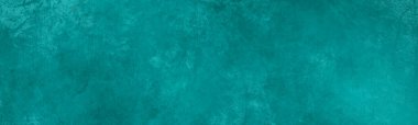 Canlı soyut mavi arkaplan yumuşak grunge desen yüzeyi ile boyanmış yeşil arkaplan derin turkuaz rengi Banner başlık tasarım çizimi