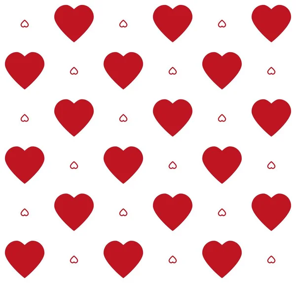 Bezešvé Srdce Vzor Vektorové Ilustrace Láska Valentine — Stockový vektor