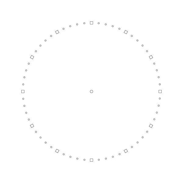 Cadrans Ronds Montre Vintage Chronomètre Cadran Rond Heures Cadran Chronomètre — Image vectorielle