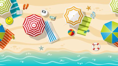 Sorunsuz beach resort renkli plaj şemsiyeleri, Bölüm 2 / 3