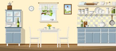 Klasik mutfak çizimi